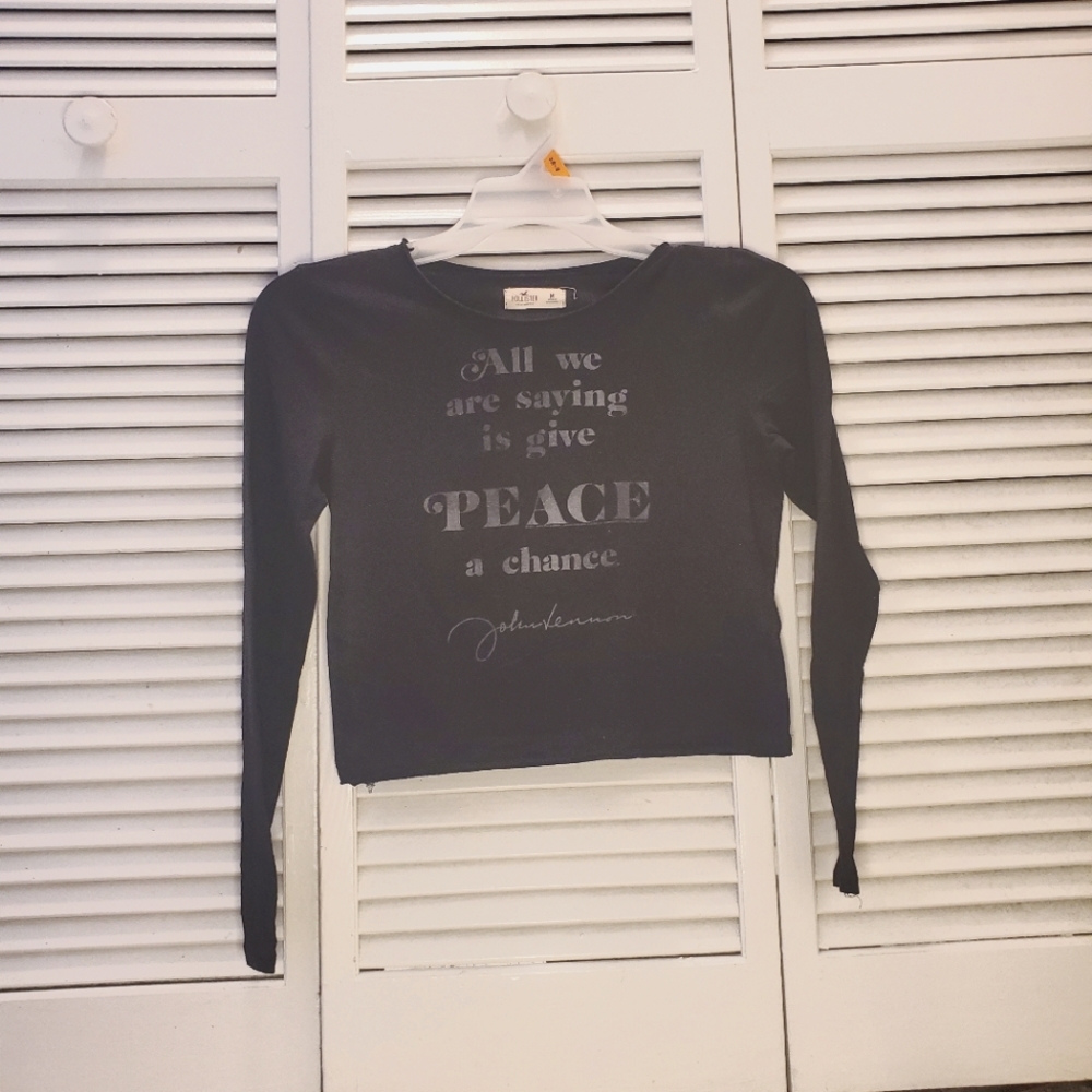 Womens cropped top shirt